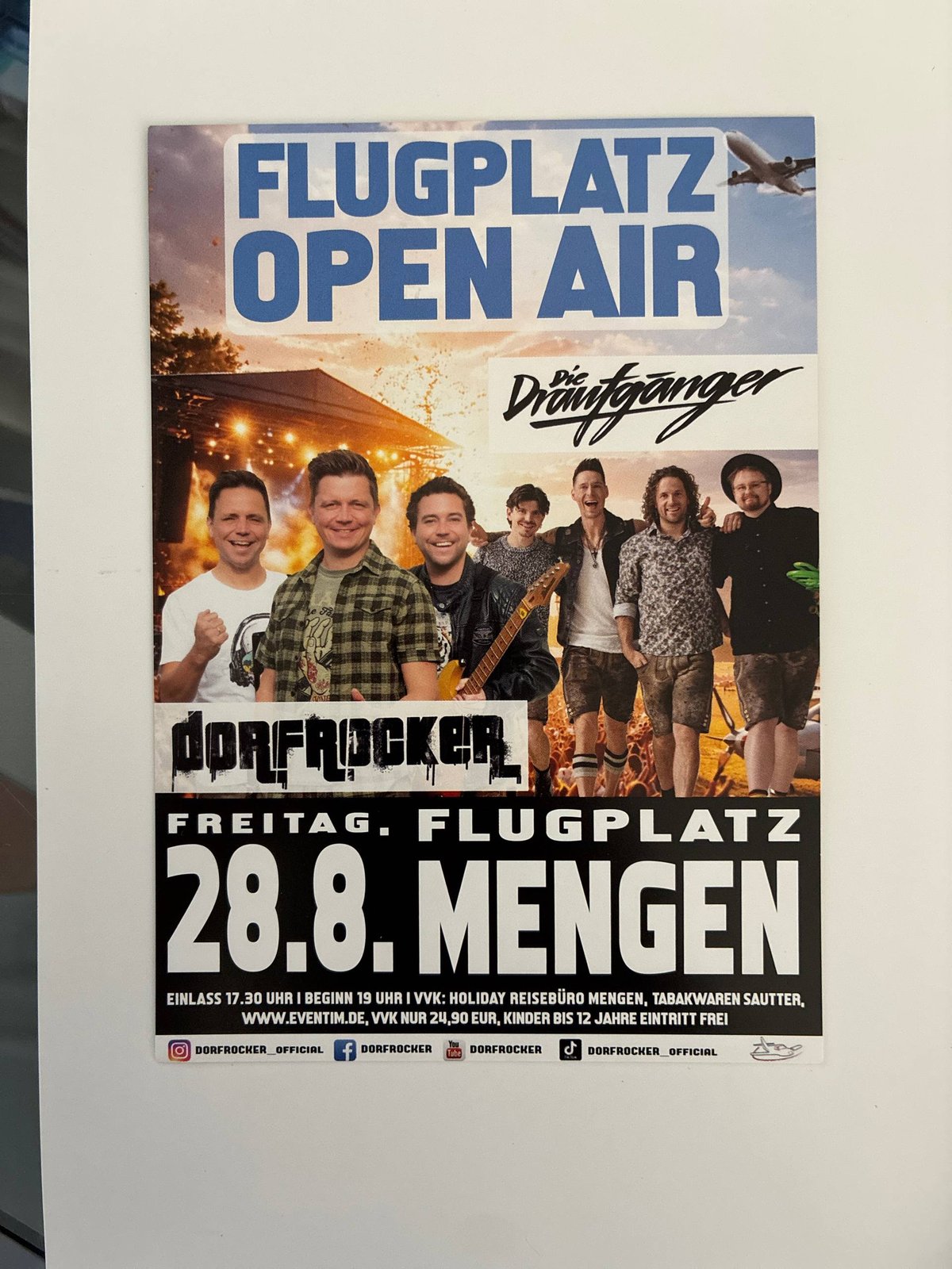 Flugplatz Open Air Mengen — Die Draufgänger & Dorfrocker