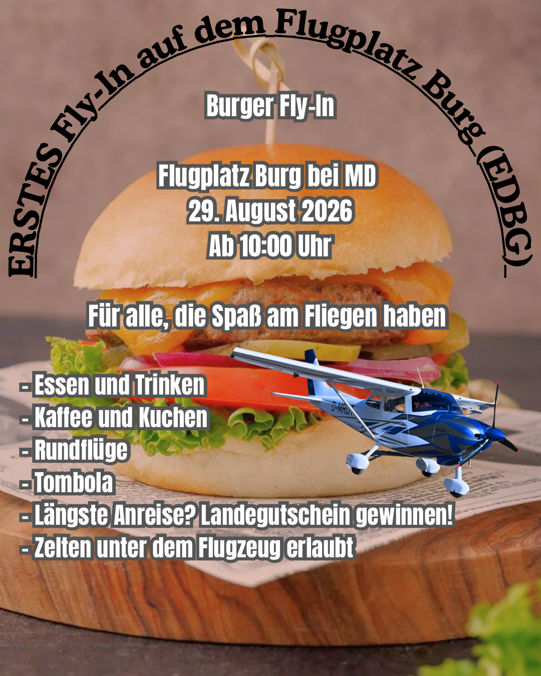 1. Burger Fly-In auf dem Flugplatz in Burg (EDBG)